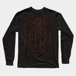 Papuan Branded Spiral Bamboo Design Long Sleeve T-Shirt